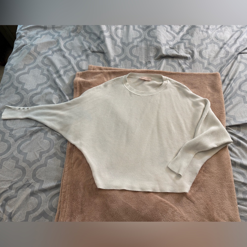 Slouchy Cream Sweater